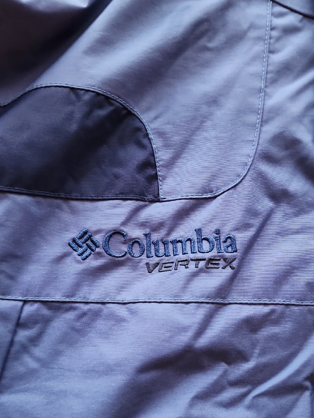 Columbia Vertex Blue Full Zip Breathable Waterproof Jacket View 6